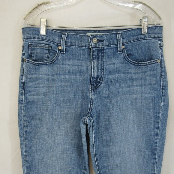 Levi's Red Tab Boot Cut Mid Rise Medium Wash Women's Emb Pockets Jeans Size 12M - Picture 2 of 11